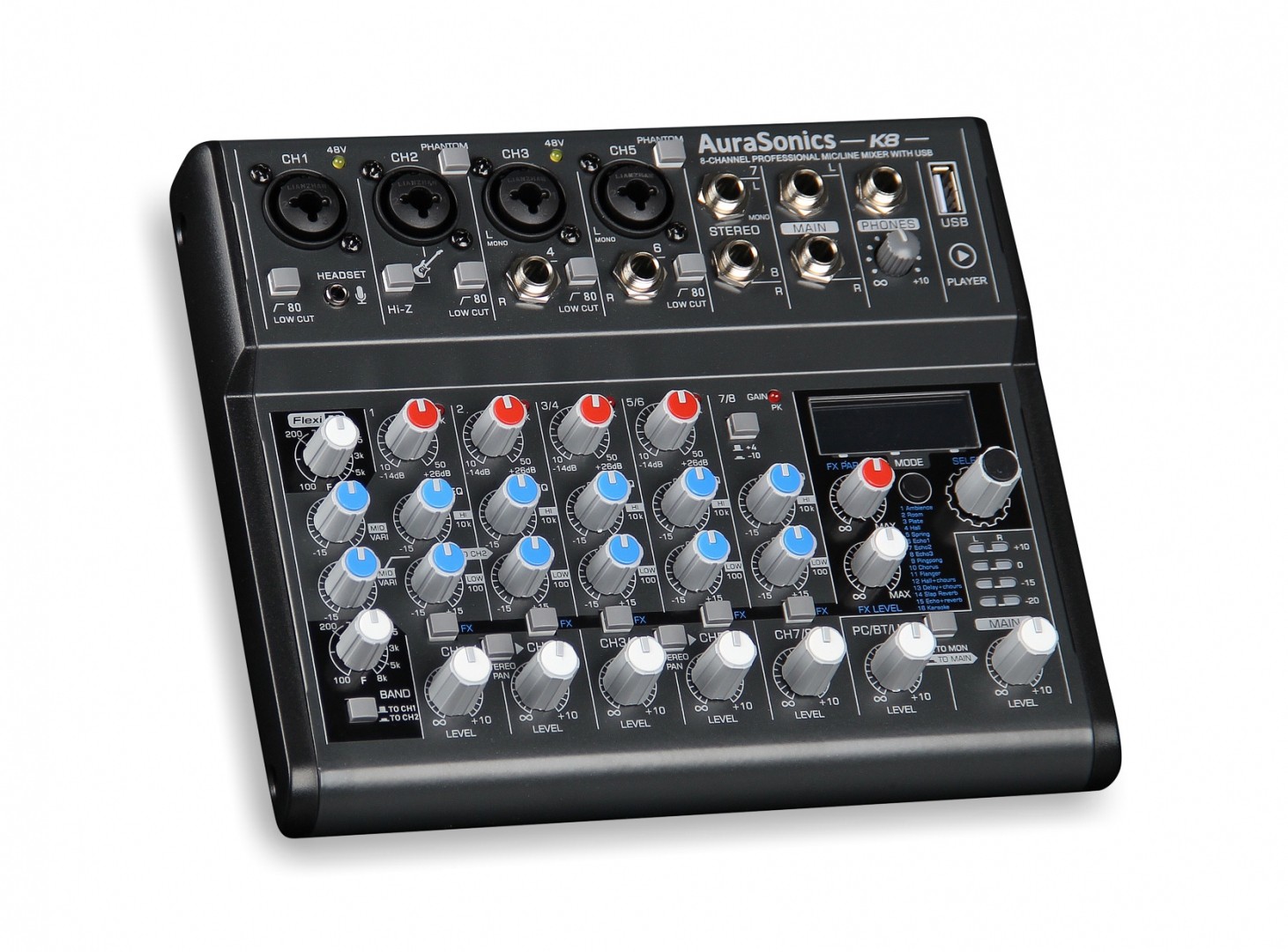 AuraSonics K8 компактный микшерный пульт в Чистополе