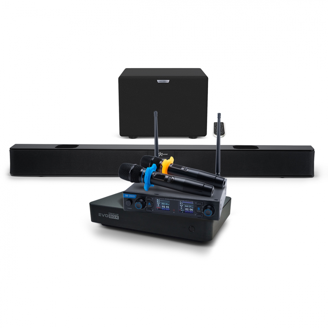 Hi-End караоке-система EVOBOX Premium + EvoSoundBar (саундбар с караоке) в Чистополе