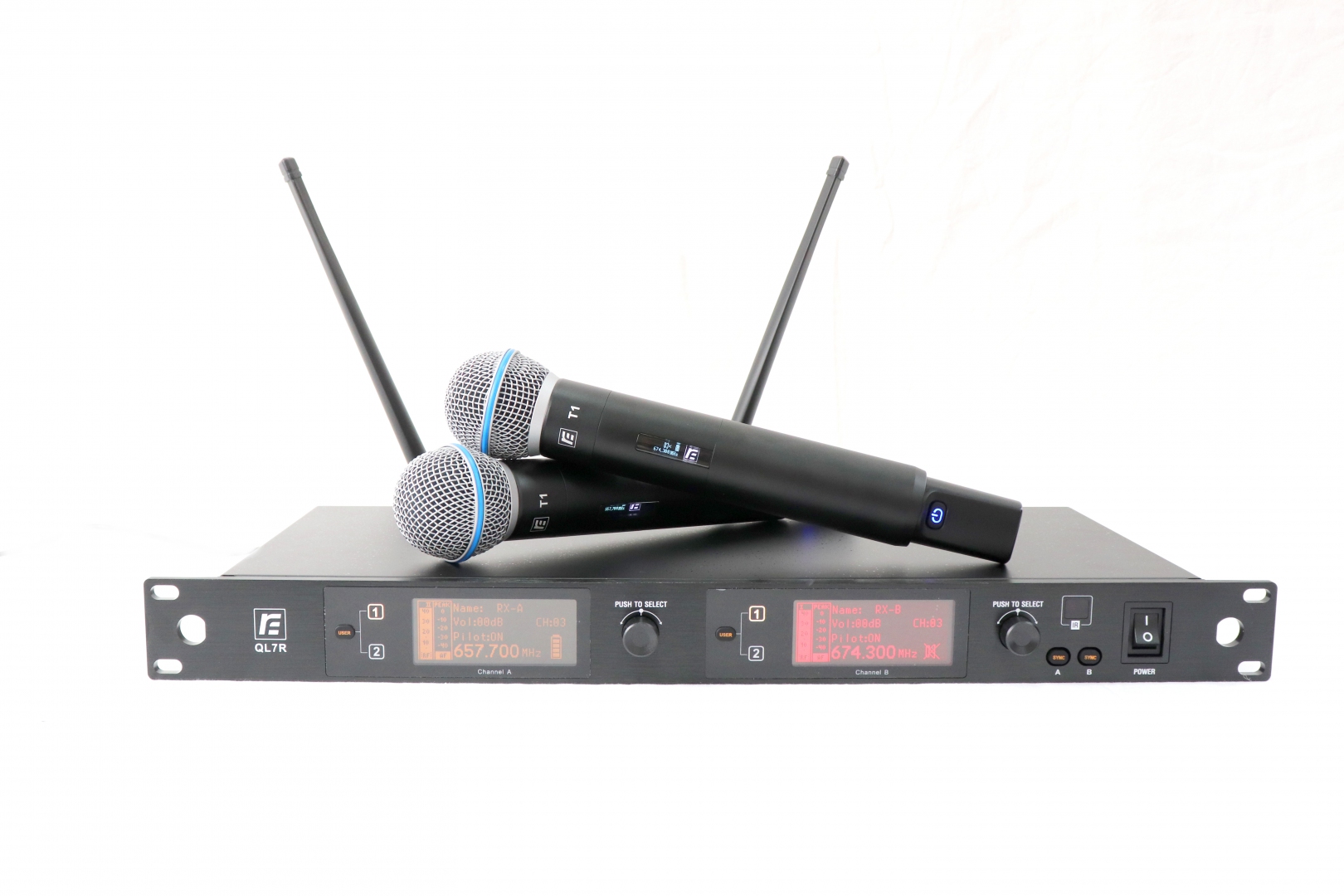 RFIntell QL7R/T1-B 720,500-754,000 МГц 2-канальная радиосистема с 2-мя ручными микрофонами в Чистополе