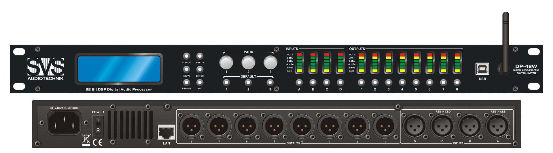 SVS Audiotechnik DP-48W Цифровой процессор: 4 входа 8 выходов в Чистополе