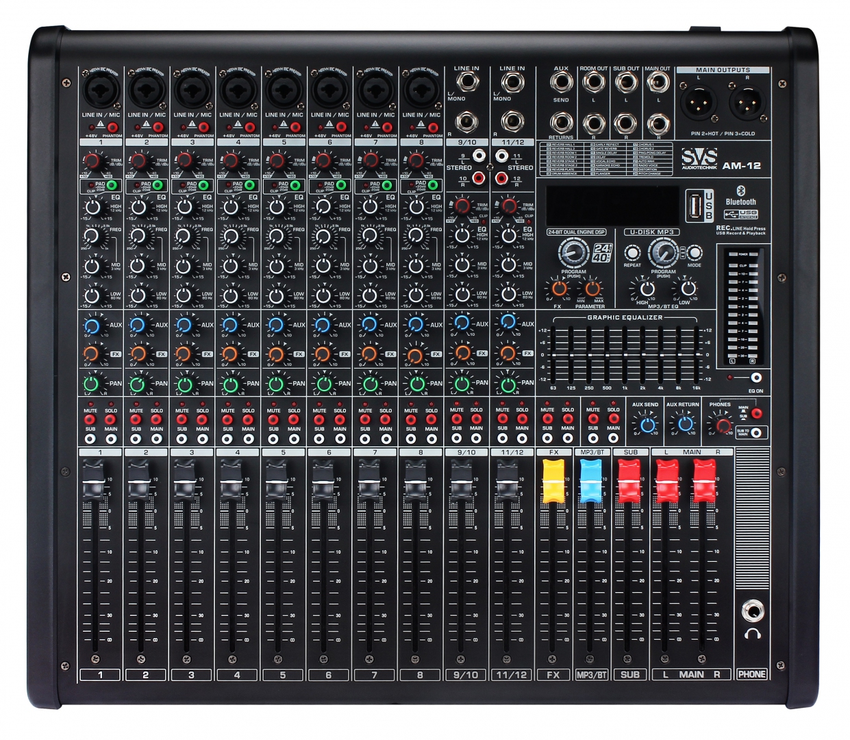 SVS Audiotechnik mixers AM-12 Микшерный пульт аналоговый, 12-канальный в Чистополе