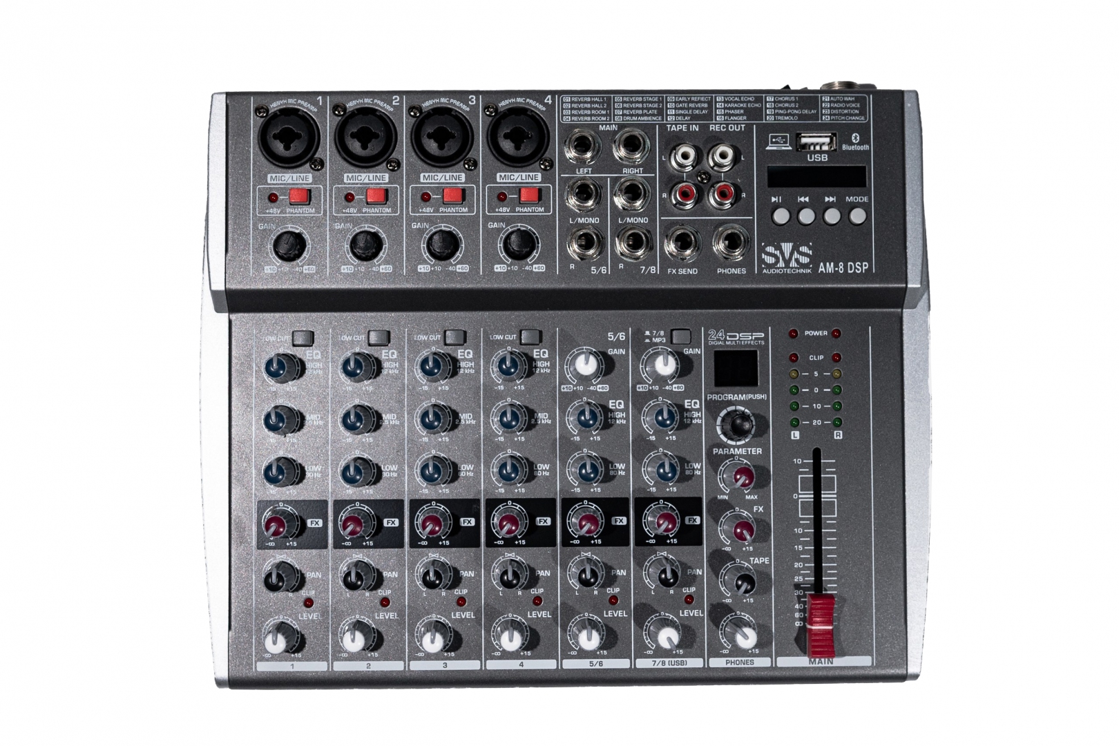 SVS Audiotechnik mixers AM-8 DSP Микшерный пульт аналоговый, 8-канальный в Чистополе
