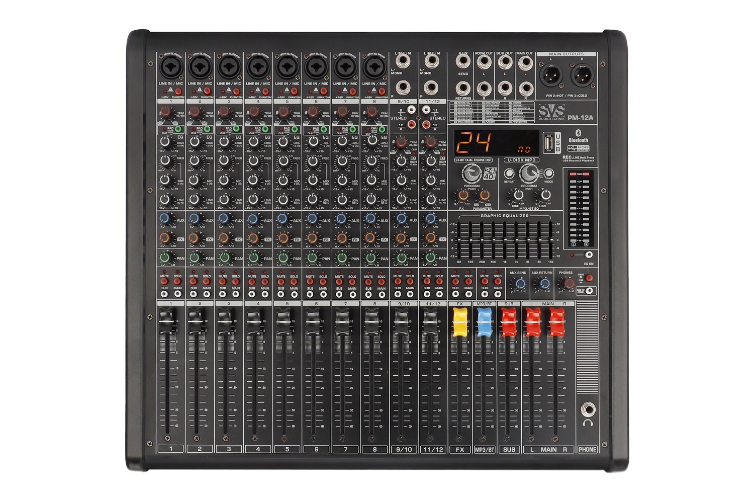 SVS Audiotechnik mixers PM-12A Активный аналоговый микшерный пульт, 12-канальный в Чистополе